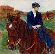 Koller, Rudolf Horsewoman oil on canvas